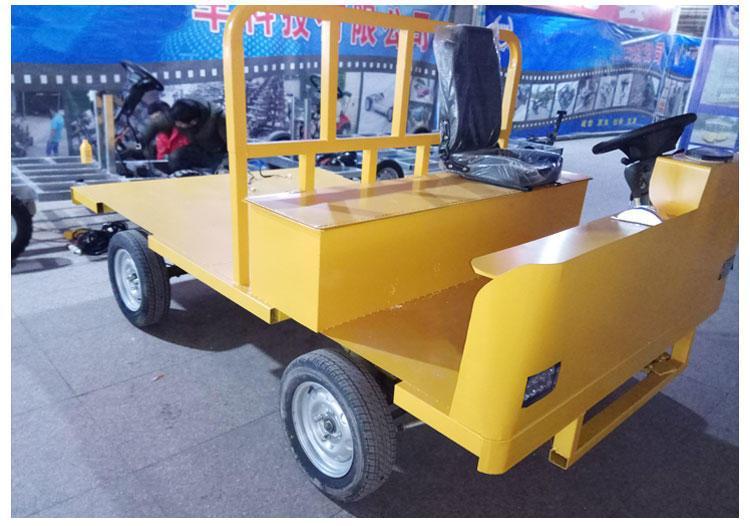 电动四轮搬运车 工厂转运 新能源电动车 载重型平板车 无线遥控车